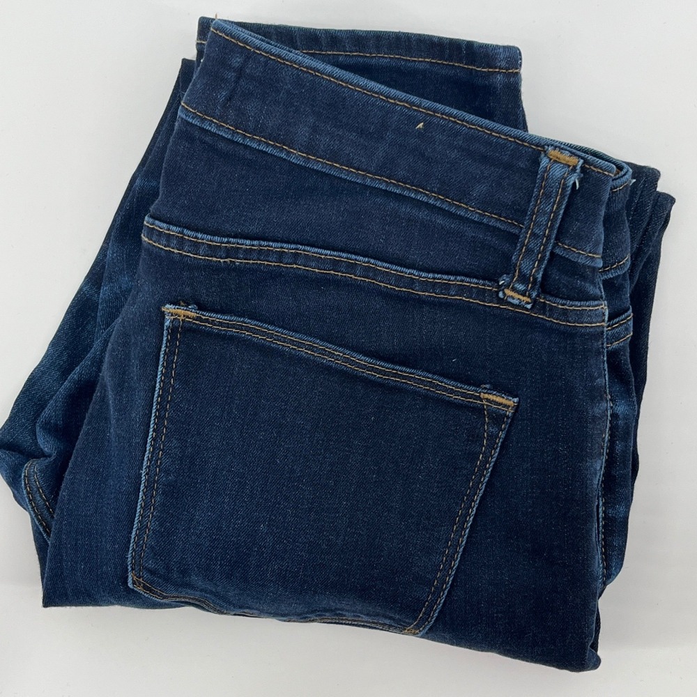 Gap 1969 Curvy True Skinny Jeans Womens 28R Dark Wash Denim Stretch P17-534